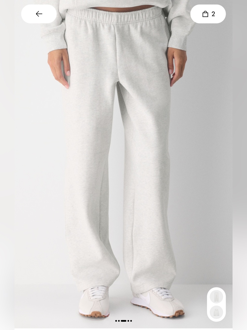 Aritzia Cozy Sweatfleece Mega Straight Sweatpants